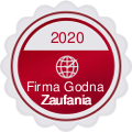 Firma godna zaufania 2020 - EKLO Krzysztof Klonowicz Slownictwo.pl