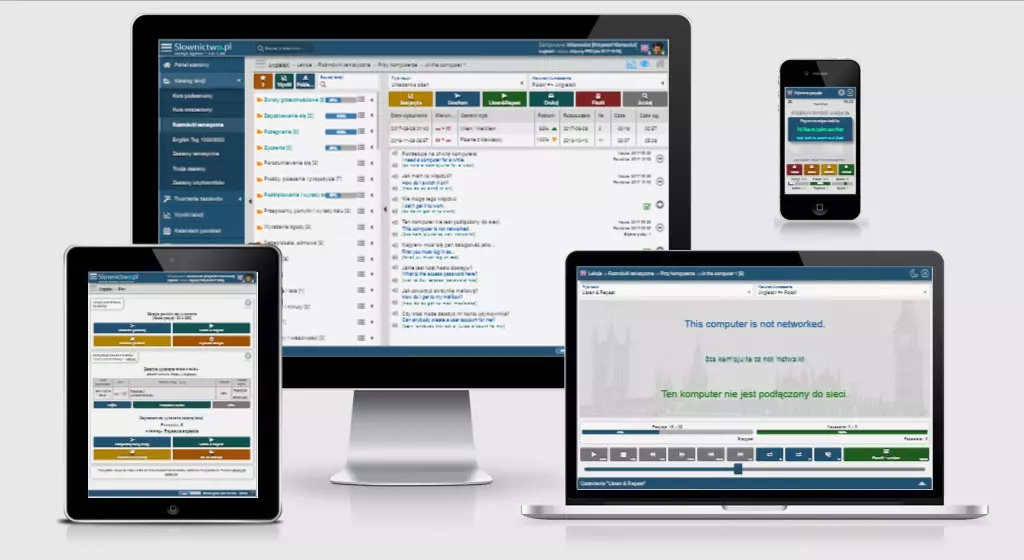 Aplikacja ePanel do nauka słówek na komputerze, laptopie, tablecie, smartfonie